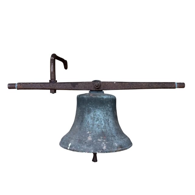 Original Antique Church Ringing Bronze Bell With Clapper